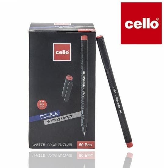 قلم جاف سن عريض أخضر Cello CL-M6 - علبة 50